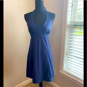 Athleta EUC navy halter style dress